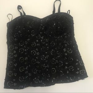 Torrid women’s dress corset  sequins embroid